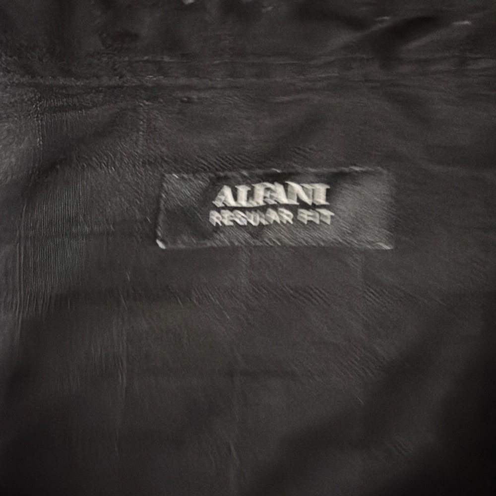 dark charcoal or black Alfani regular-fit button-down shirt Xxl